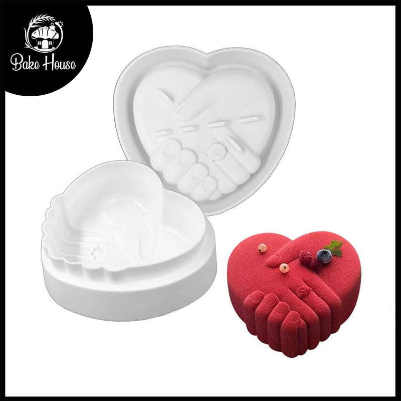 Handshake With Heart Silicone Baking Mold
