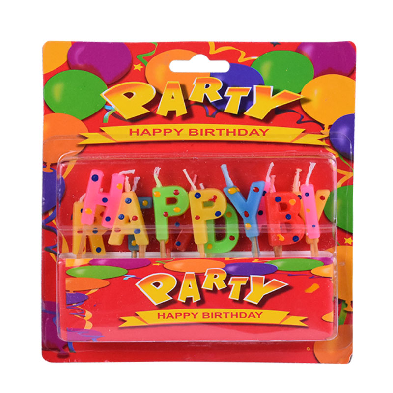 Happy Birthday Cake Candle (Design 3)