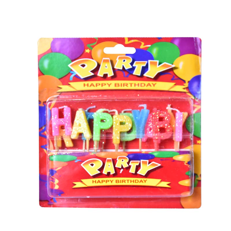 Happy Birthday Cake Candle (Design 7)