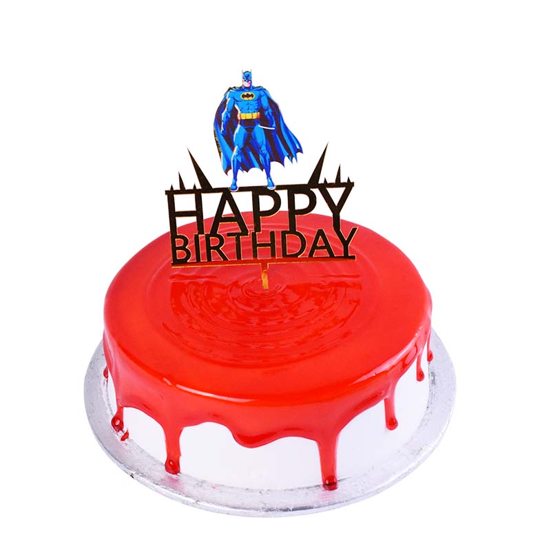 Happy Birthday Cake Topper Batman Design