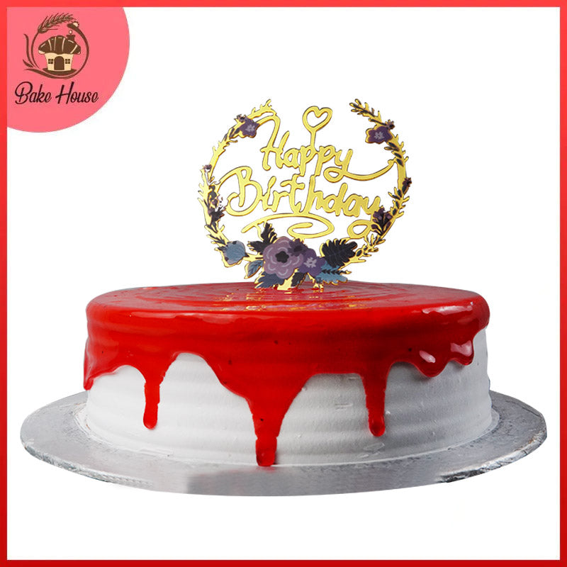 Happy Birthday Cake Topper (Design 8)