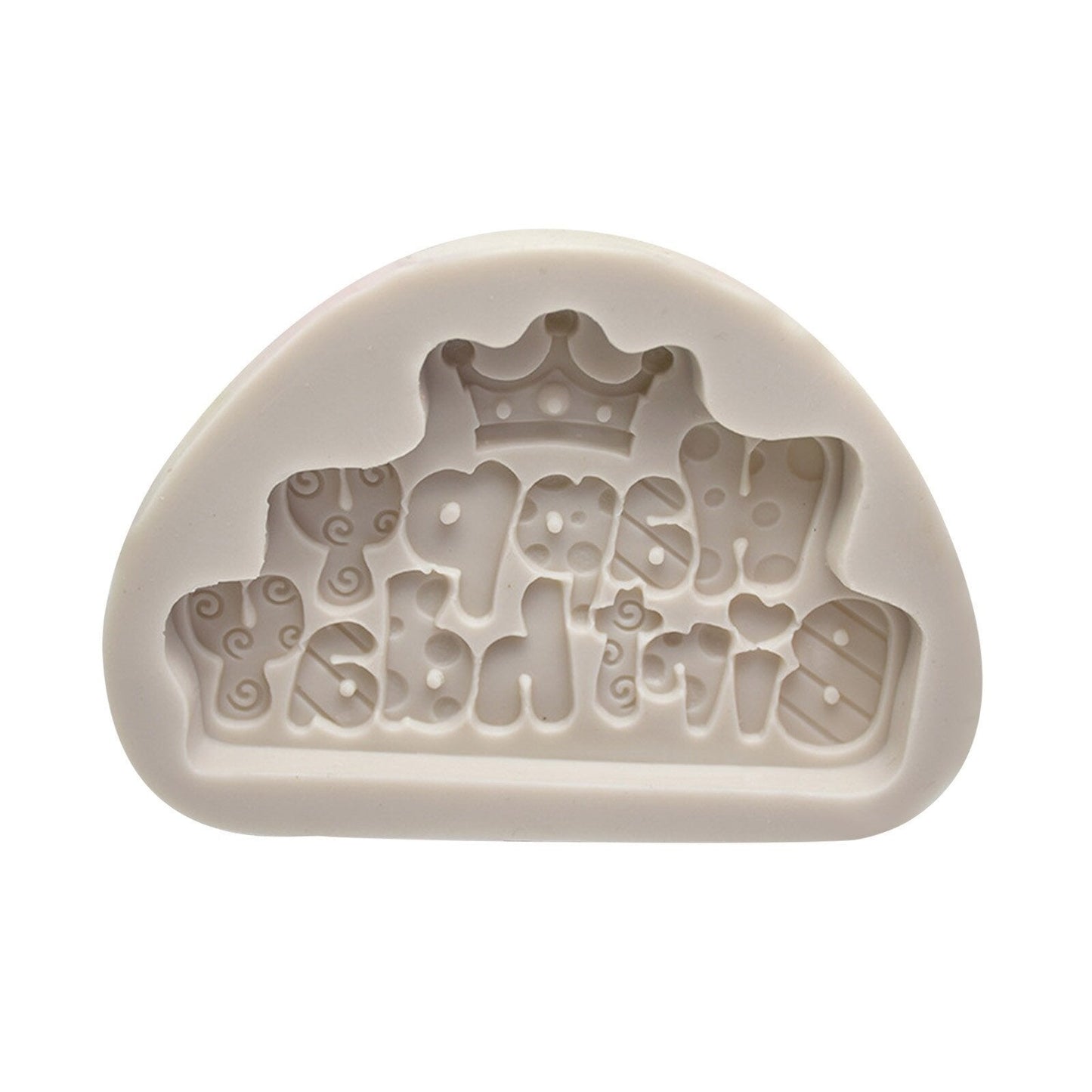 Happy Birthday Crown Silicone Fondant & Baking Mold