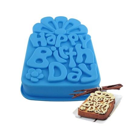 Happy Birthday Silicone Cake Baking Mold