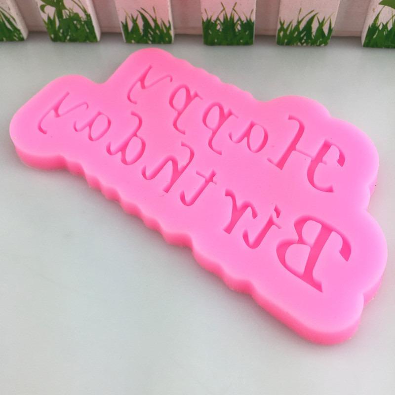 Happy Birthday Silicone Fondant Cake Mold