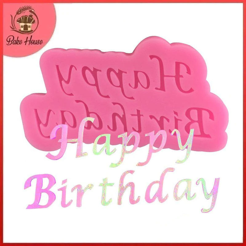 Happy Birthday Silicone Fondant Cake Mold