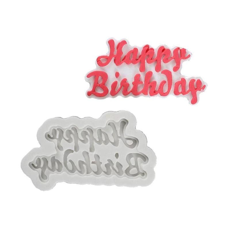Happy Birthday Silicone Fondant & Chocolate Mold