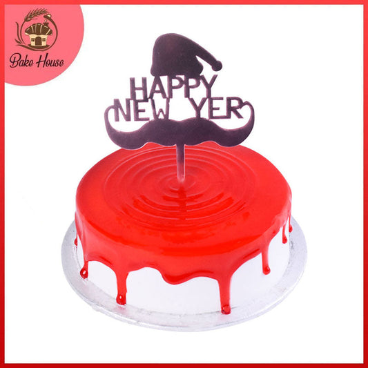 Happy New Yer Cake Topper (Design 1) Crystal Pink