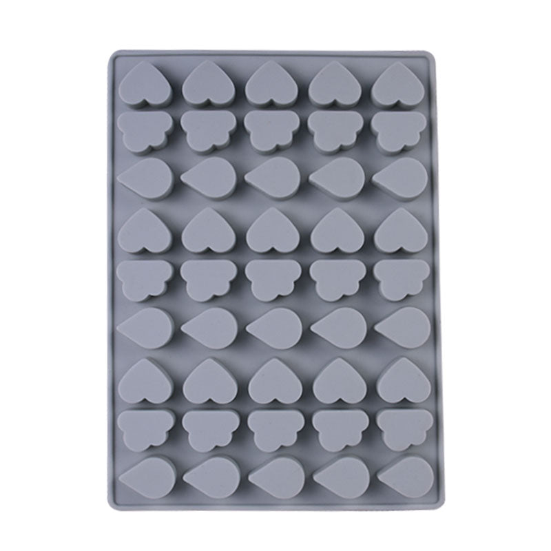 Heart, Cloud & Waterdrop Silicone Chocolate Mold 45 Cavity