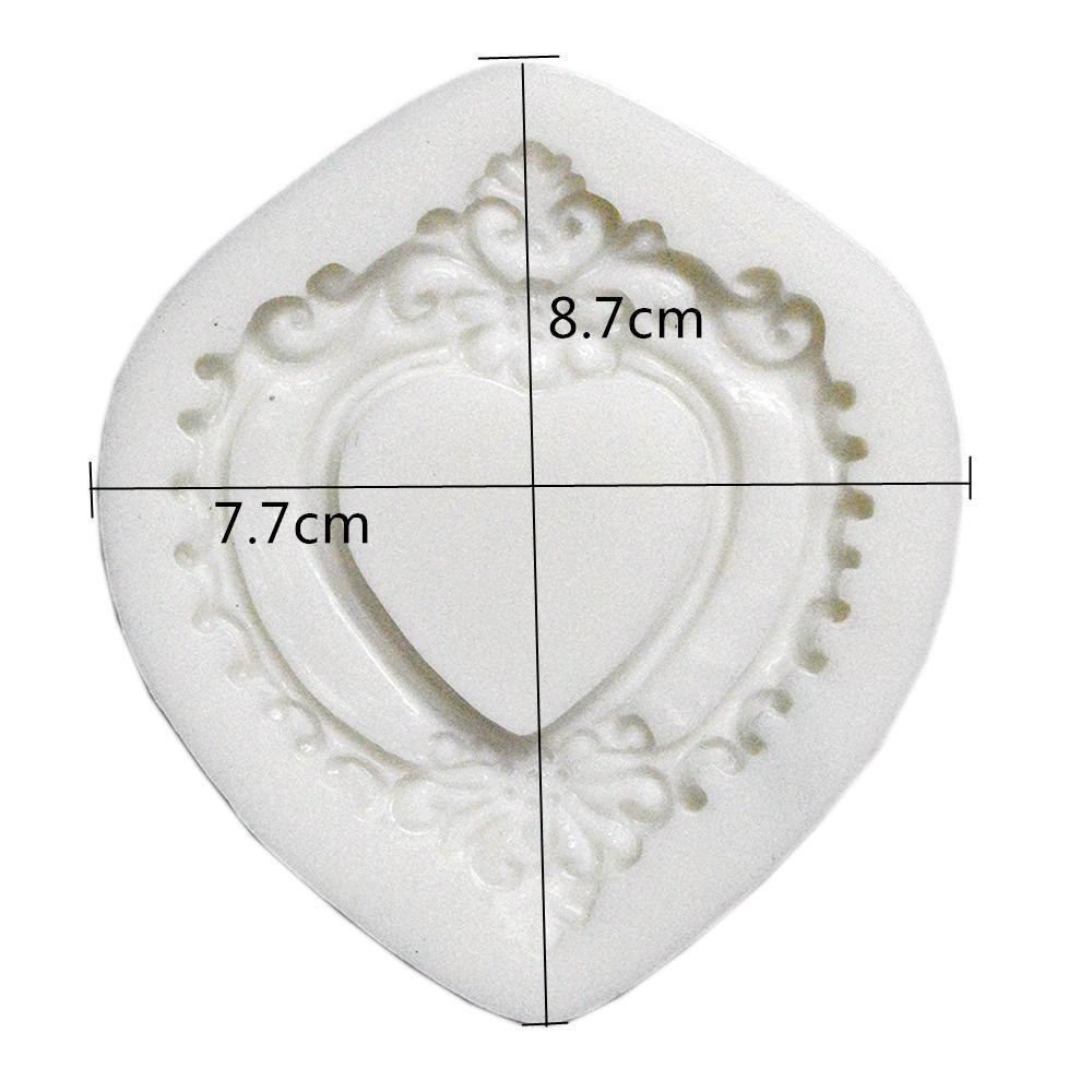 Heart Plaque Silicone Fondant Cake Mold