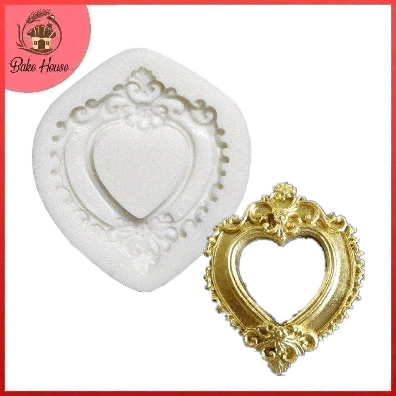 Heart Plaque Silicone Fondant Cake Mold