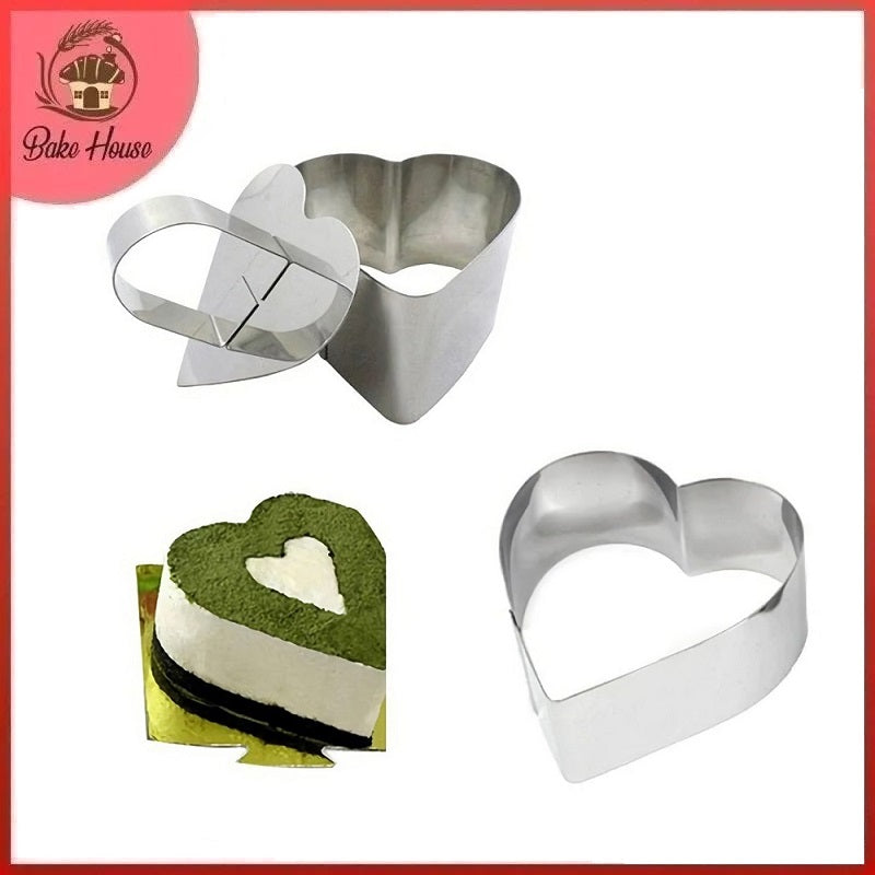 Heart Shape Mousse Mold Stainless Steel 3Pcs Set