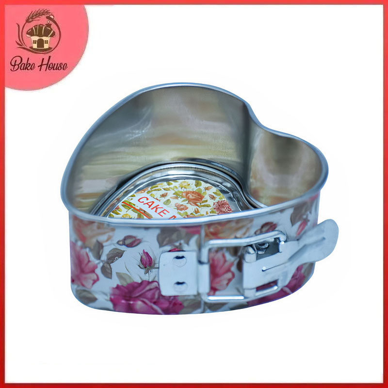 Heart Shape Non Stick Spring latches Pan Small