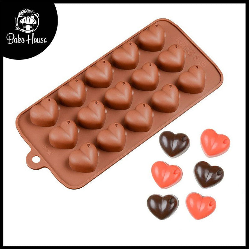 Heart Shape Silicone Chocolate Mold 15 Cavity