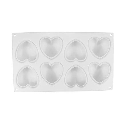 Heart Shape Silicone Dessert Mold 8 Cavity