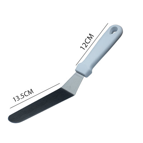 Heavy Angled Spatula Knife Steel With Plastic Handle Small