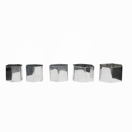 Hexagon Shape Cookie Cutter Stainless Steel 5Pcs Set