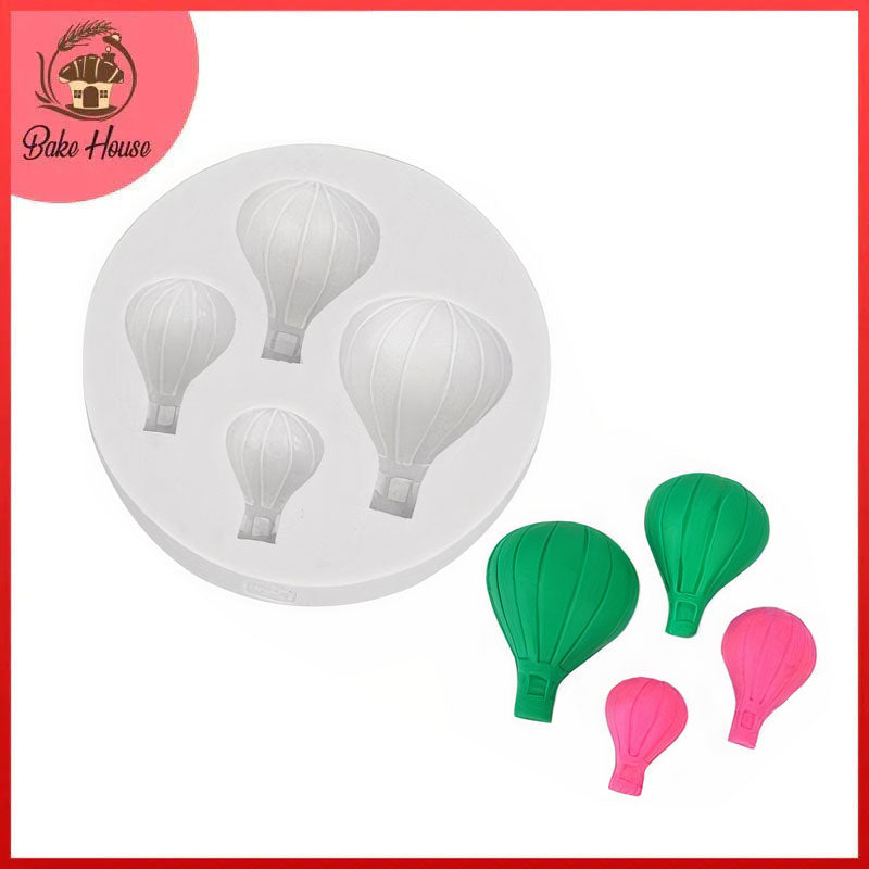 Hot Air Balloon 4 Cavity Silicone Fondant & Chocolate Mold
