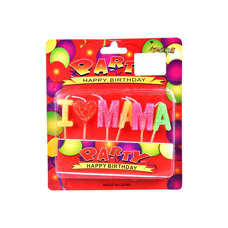 I Love Mama Cake Candles