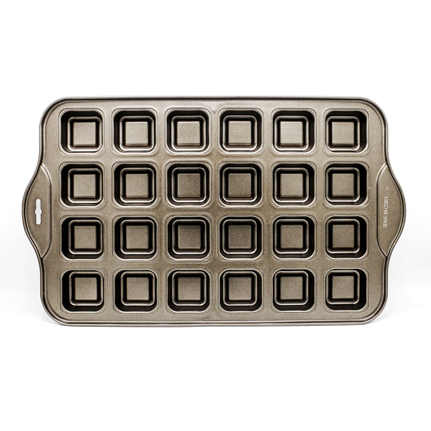 Square Shape Mini Cheese Cake Pan 24 Cavity Non Stick