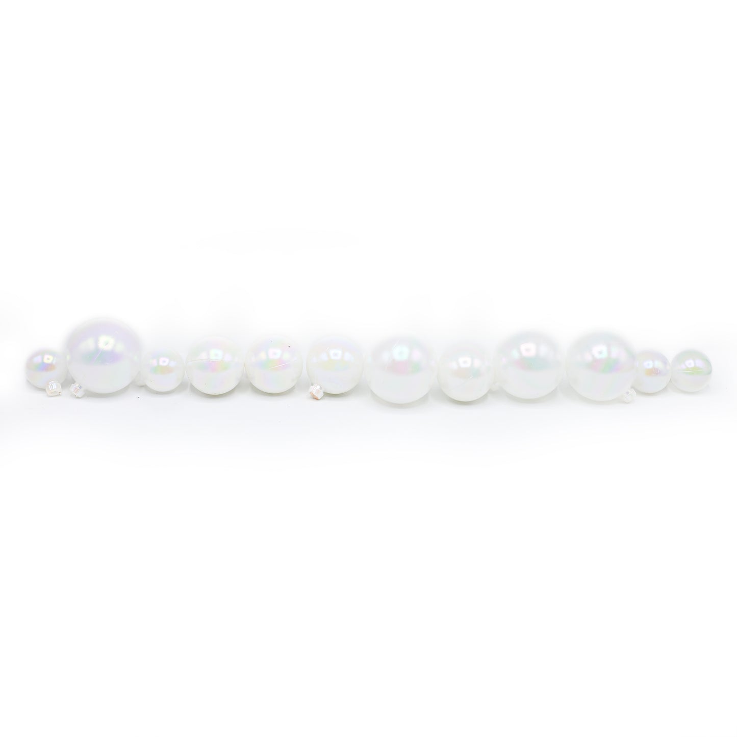 Decorating White Ball 12Pcs Set Plastic