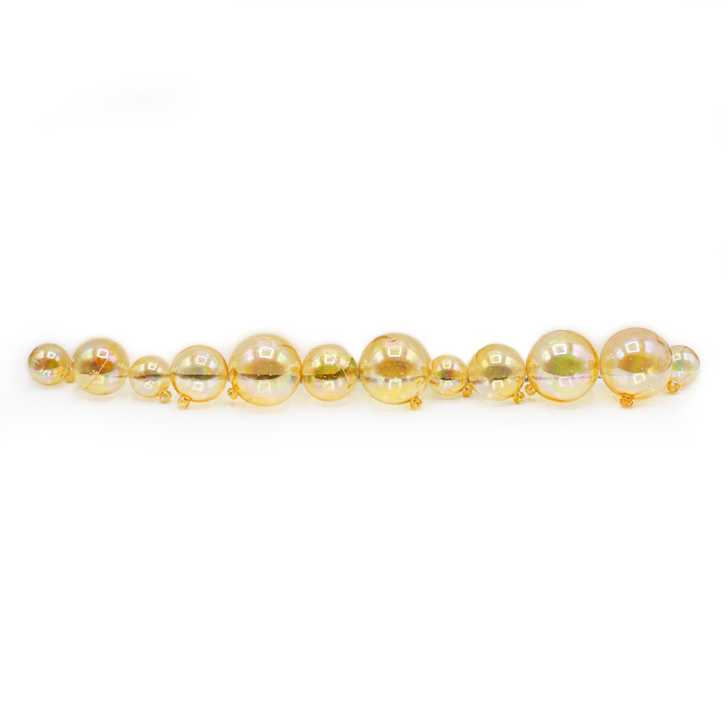 Decorating Yellow Ball 12Pcs Set Plastic