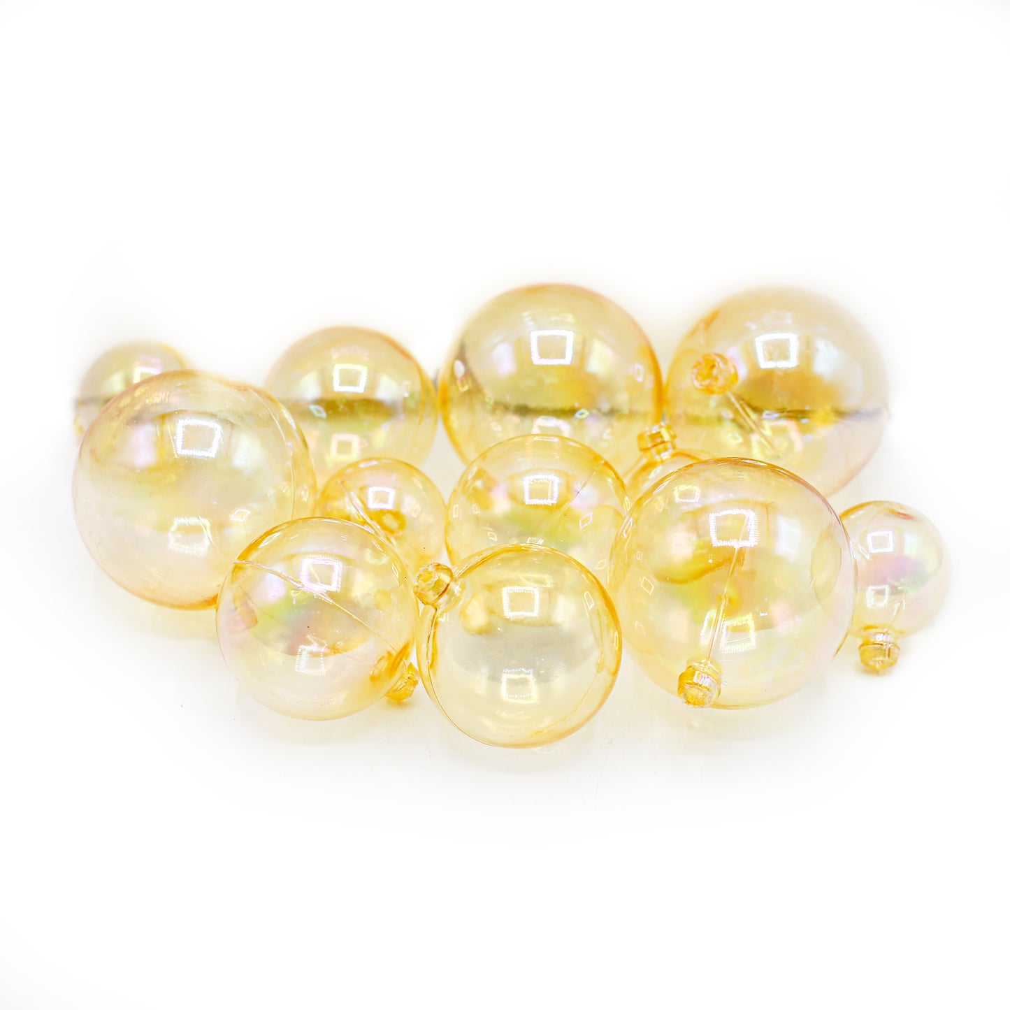 Decorating Yellow Ball 12Pcs Set Plastic