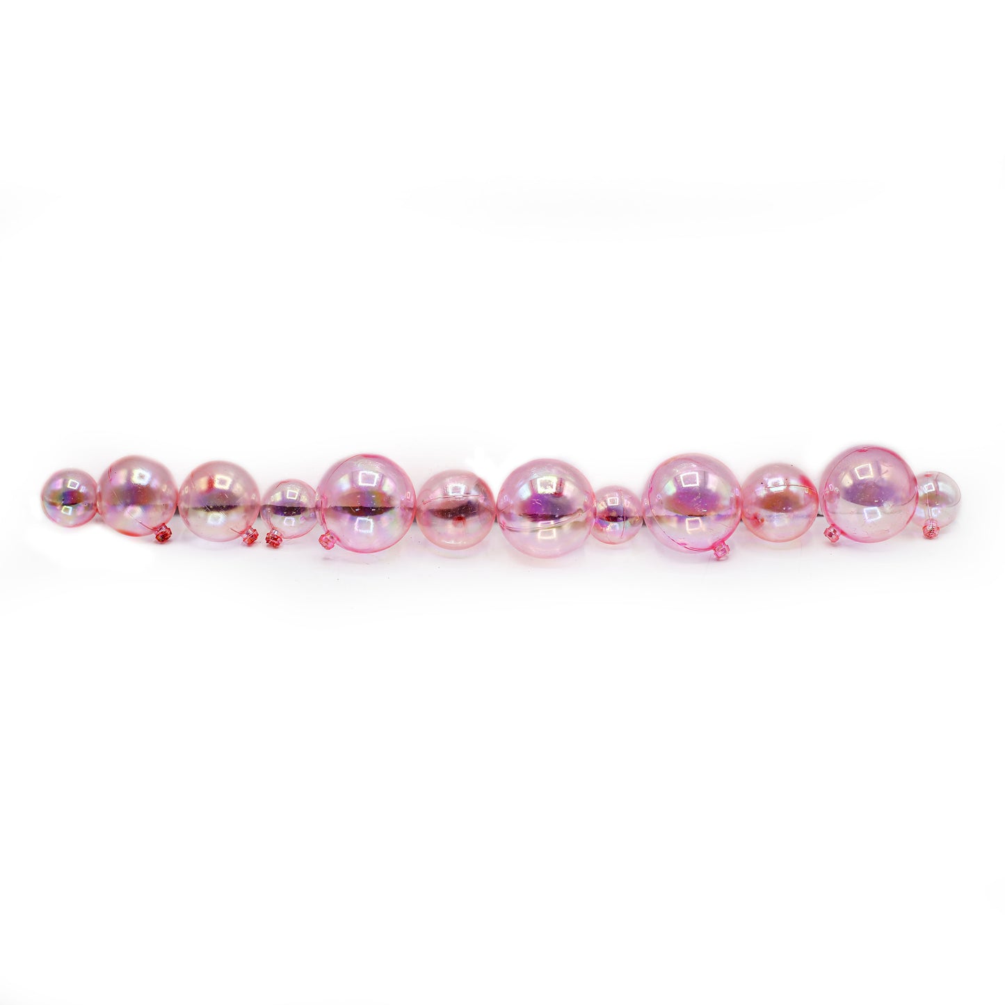 Decorating Light Pink Ball 12 Pcs Set Plastic