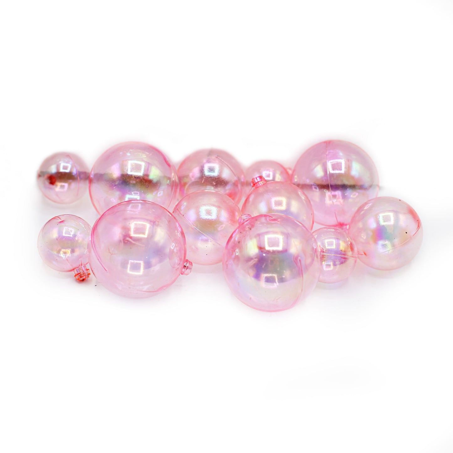 Decorating Light Pink Ball 12 Pcs Set Plastic