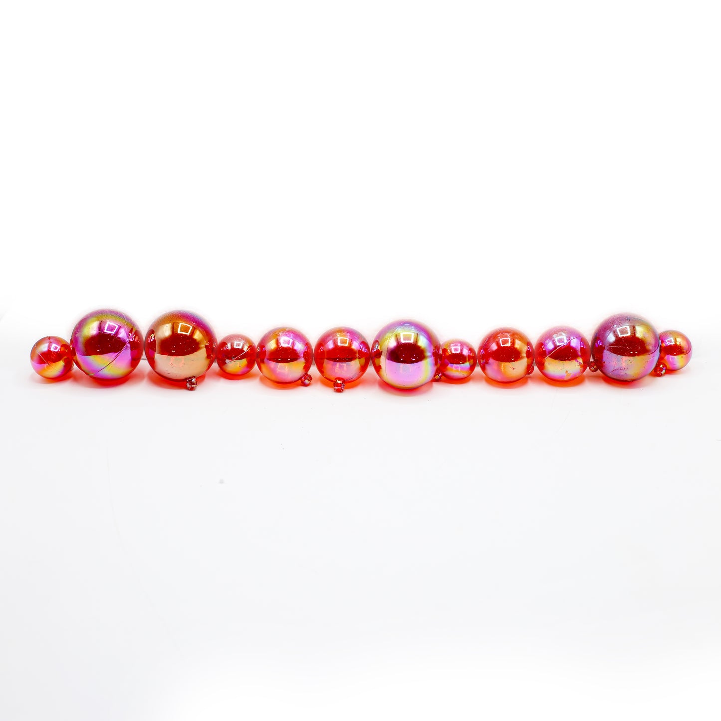 Decorating Red Ball 12Pcs Set Plastic