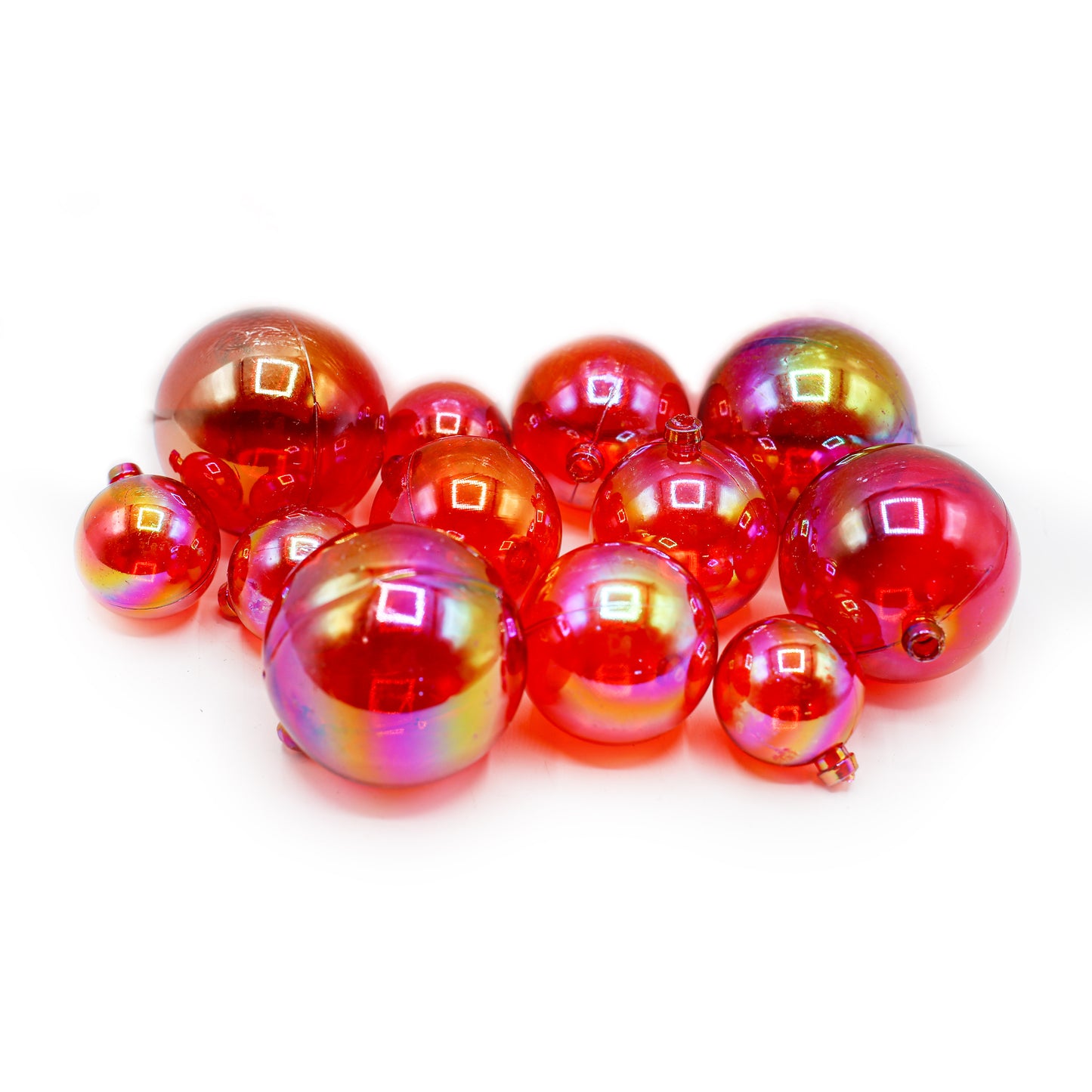 Decorating Red Ball 12Pcs Set Plastic