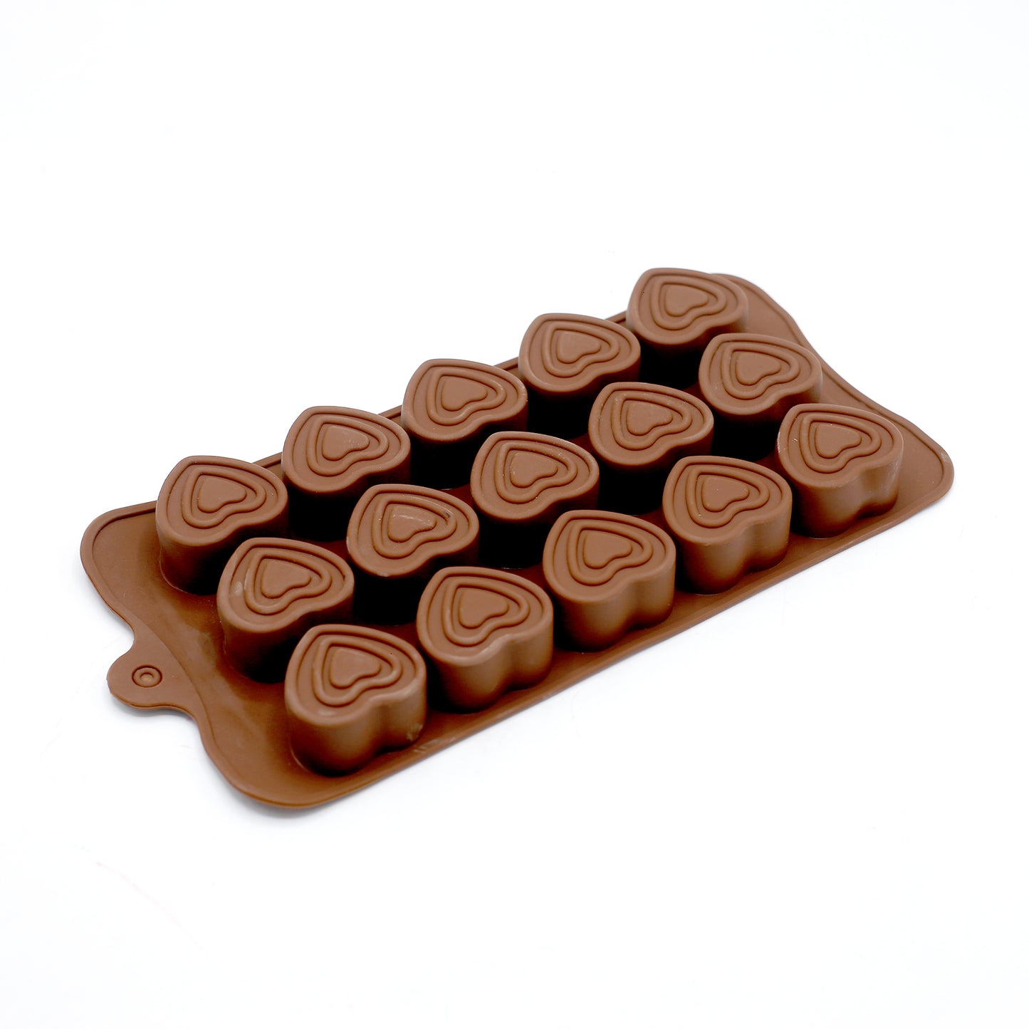 Triple Heart Silicone Chocolate Mold 15 Cavity