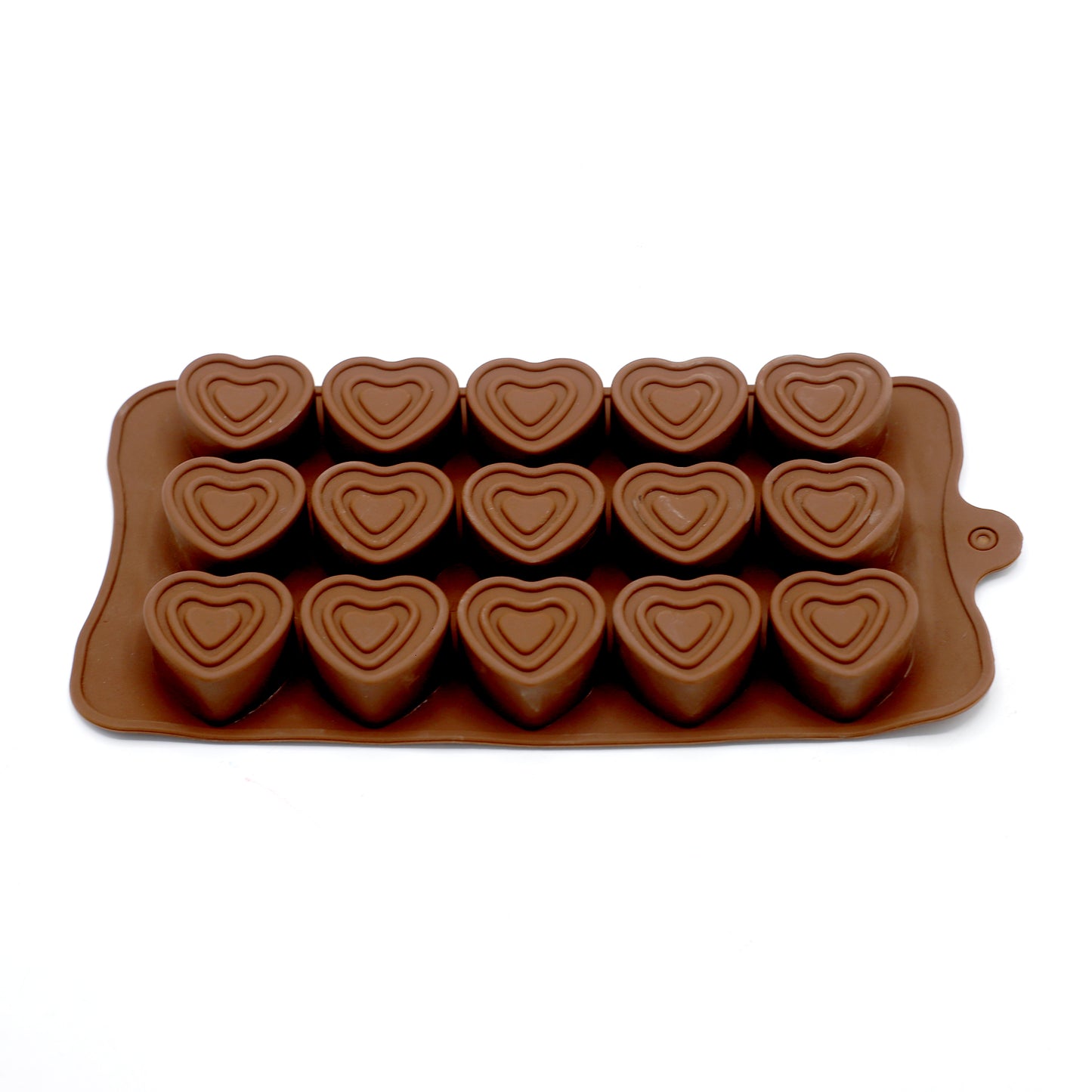 Triple Heart Silicone Chocolate Mold 15 Cavity