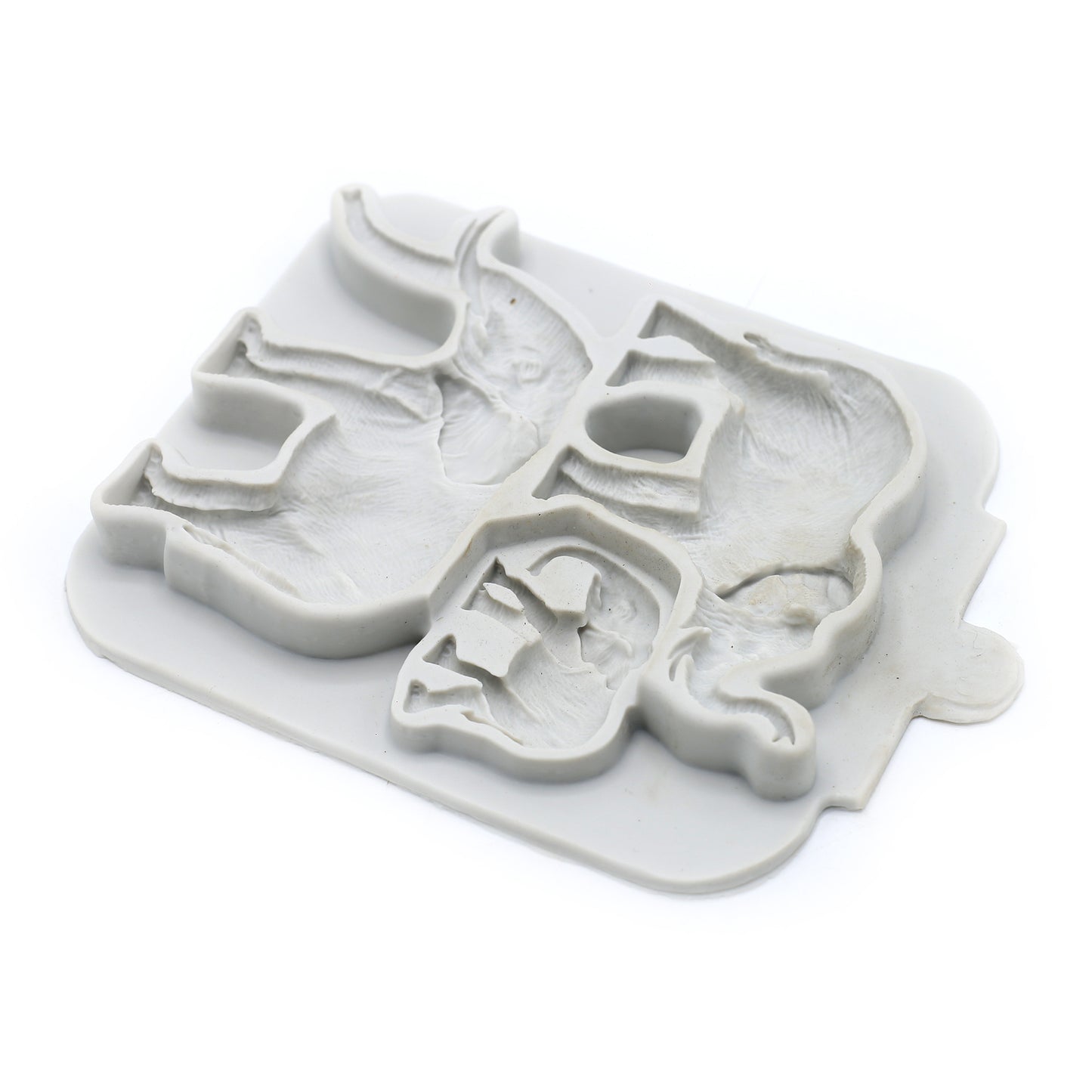 Elephant Silicone Fondant Mold 3 Cavity
