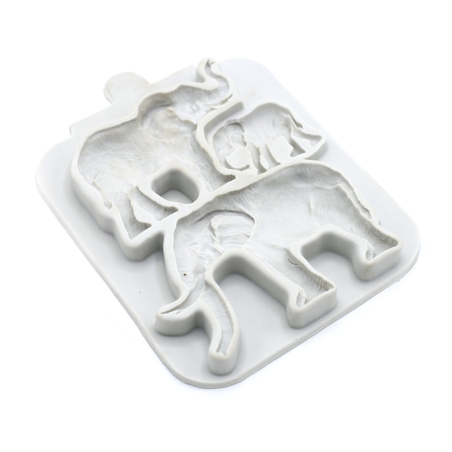 Elephant Silicone Fondant Mold 3 Cavity