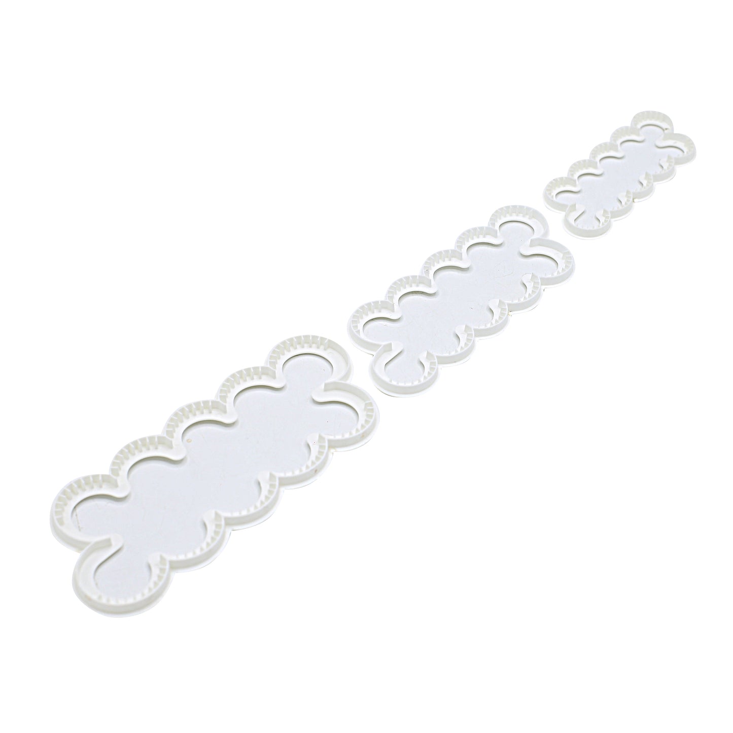 Easy Rose Carnation Fondant Cutters 3Pcs Set Plastic
