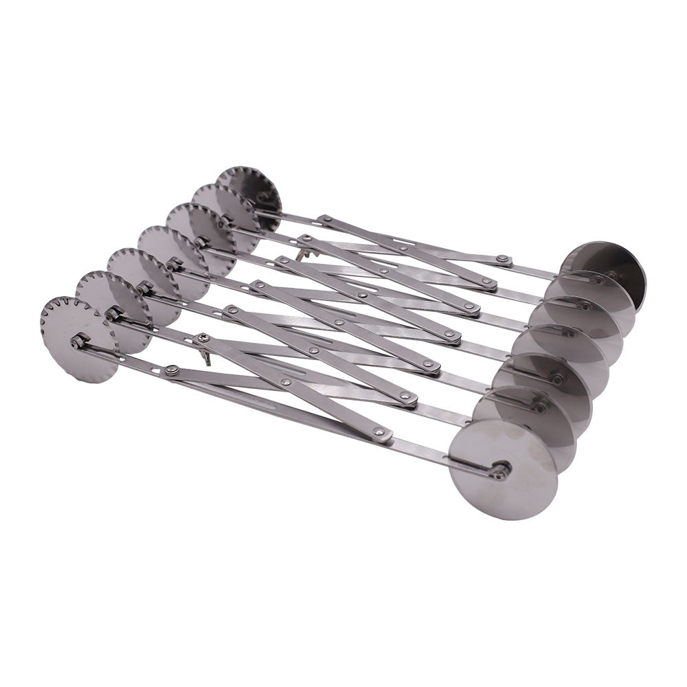 7 Double Sided Wheel Dough Cutter Stainless Steel