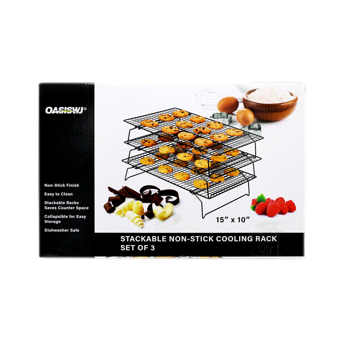 OASISWJ 3-Tier Cooling RACK 15 x 10 inch