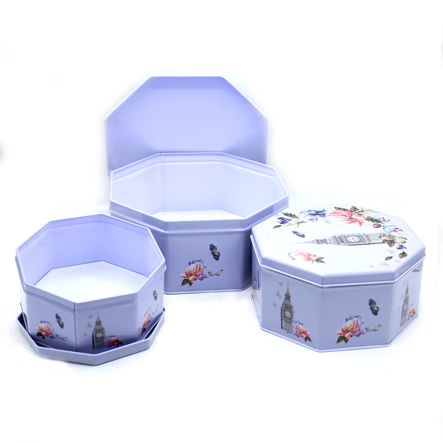 Octagon Shape Gift Box 3Pcs Set