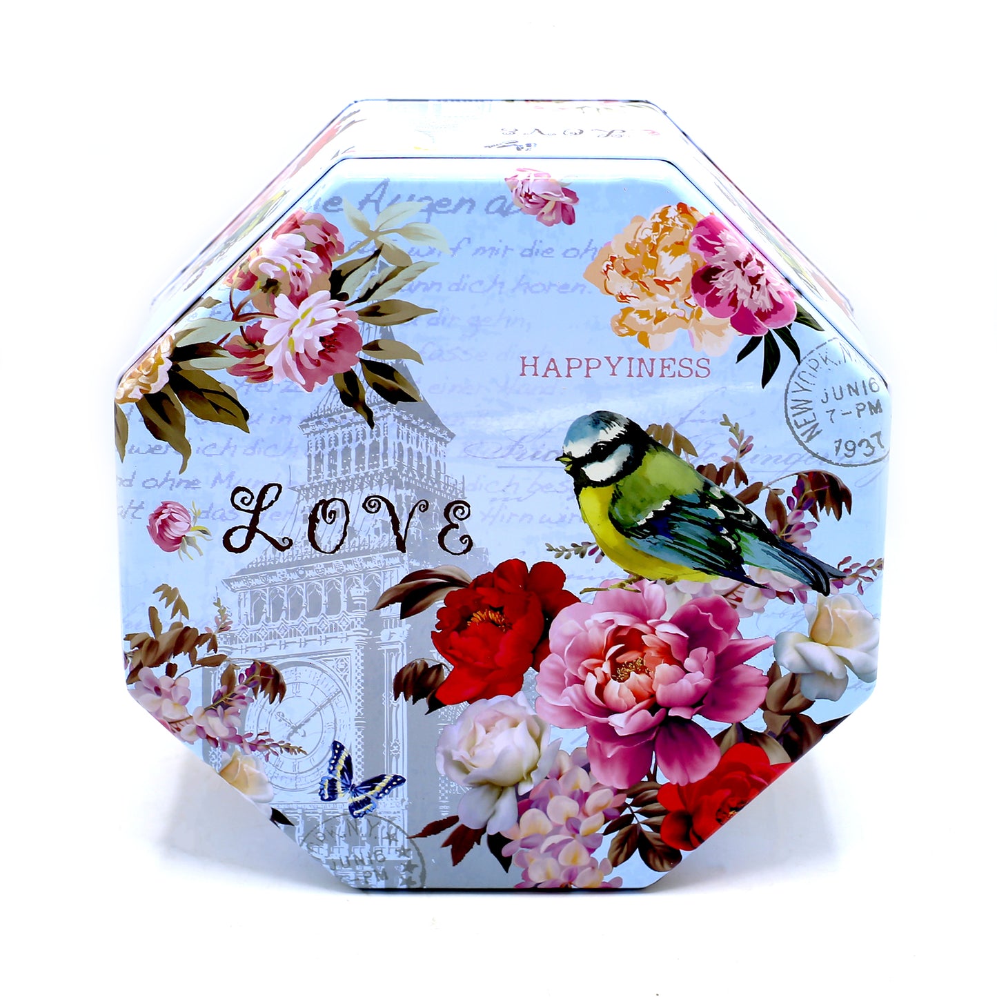 Love And Bird Theme Octagon Shape Gift Box 3Pcs Set