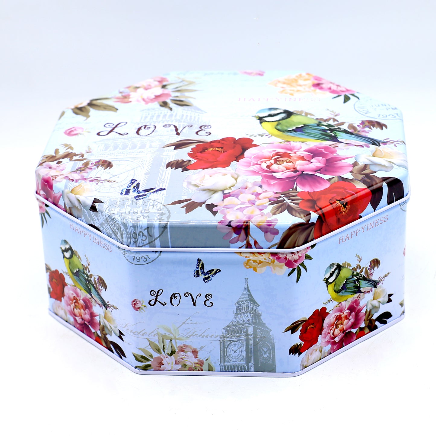 Love And Bird Theme Octagon Shape Gift Box 3Pcs Set