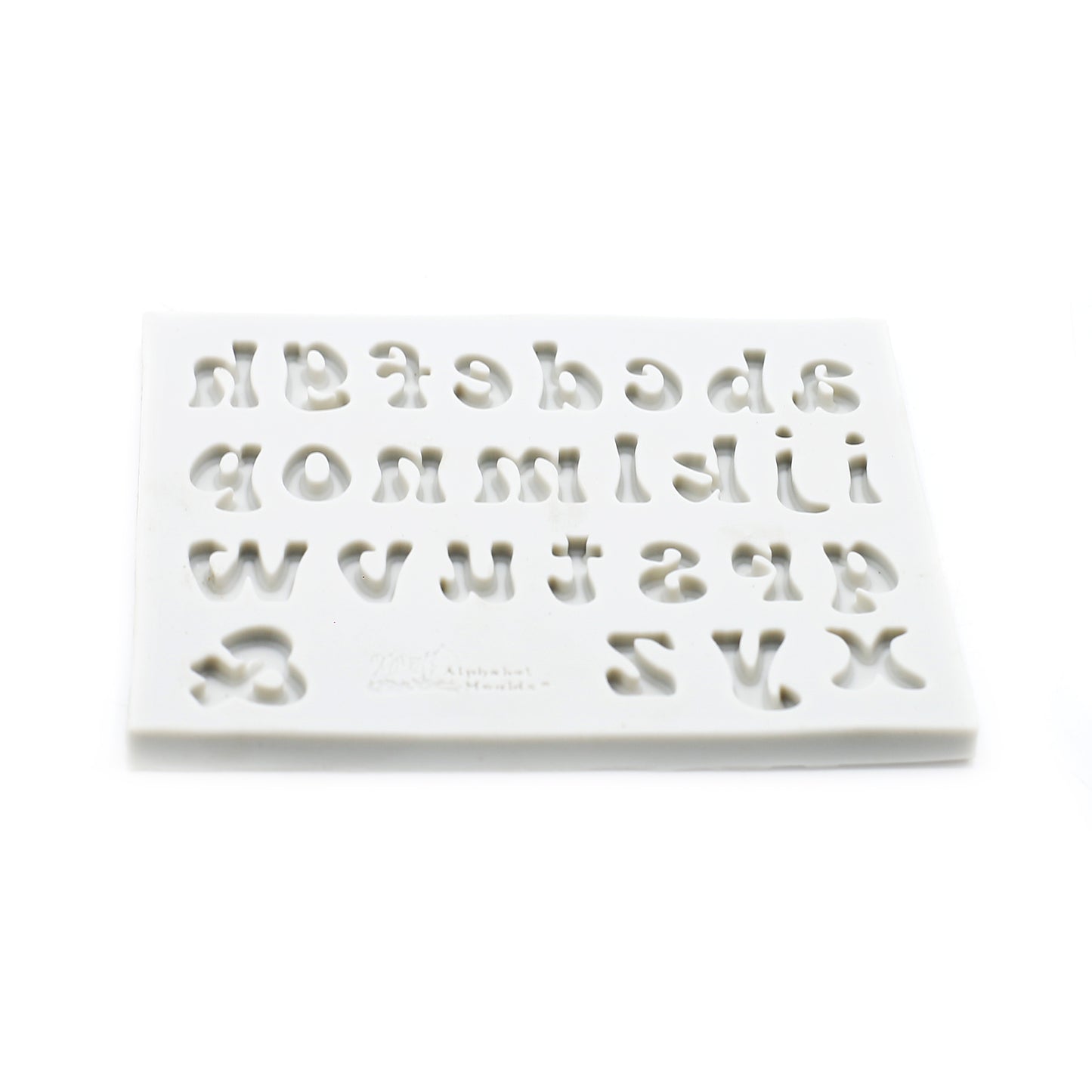 Lowercase Stylish Alphabet Silicone Fondant Mold 27 Cavity