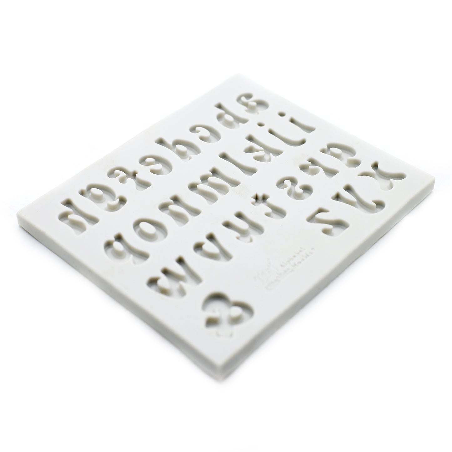 Lowercase Stylish Alphabet Silicone Fondant Mold 27 Cavity