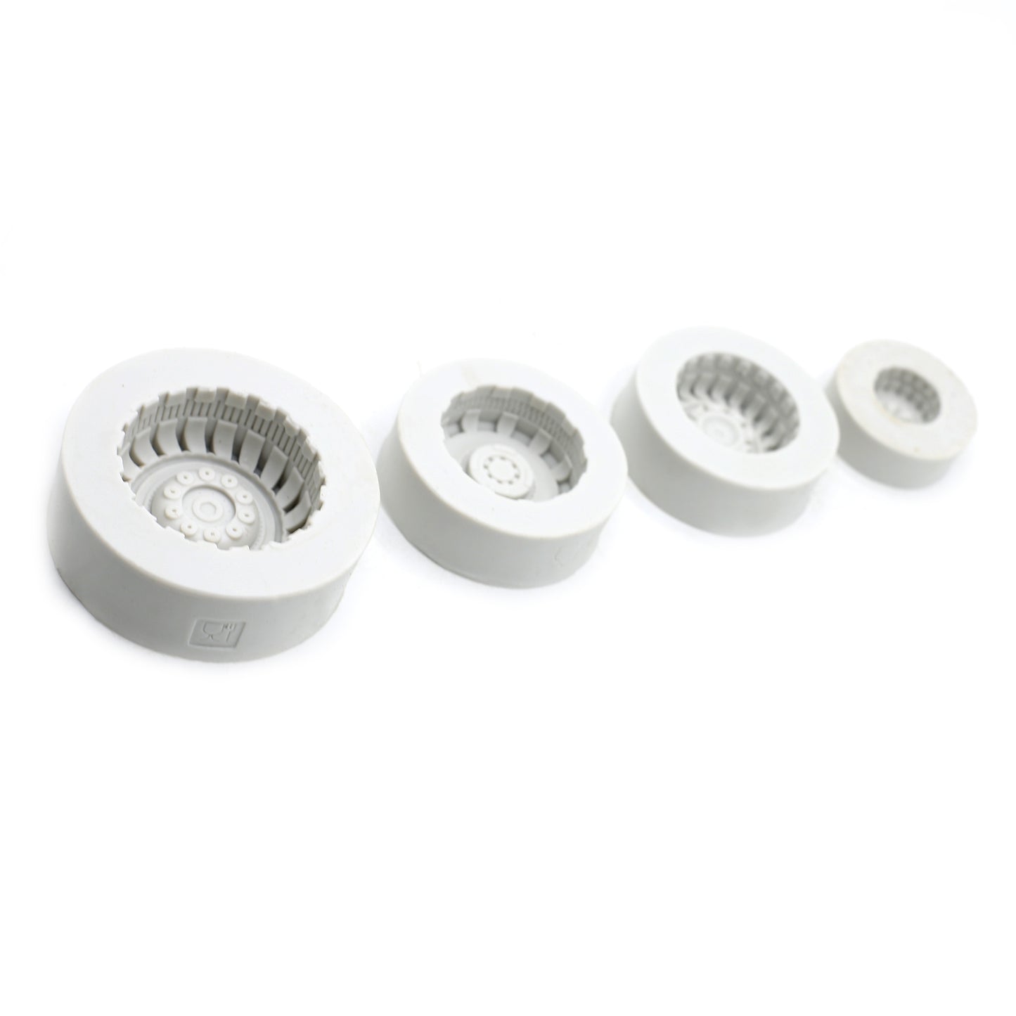 Wheel Fondant Mold 4Pcs Set