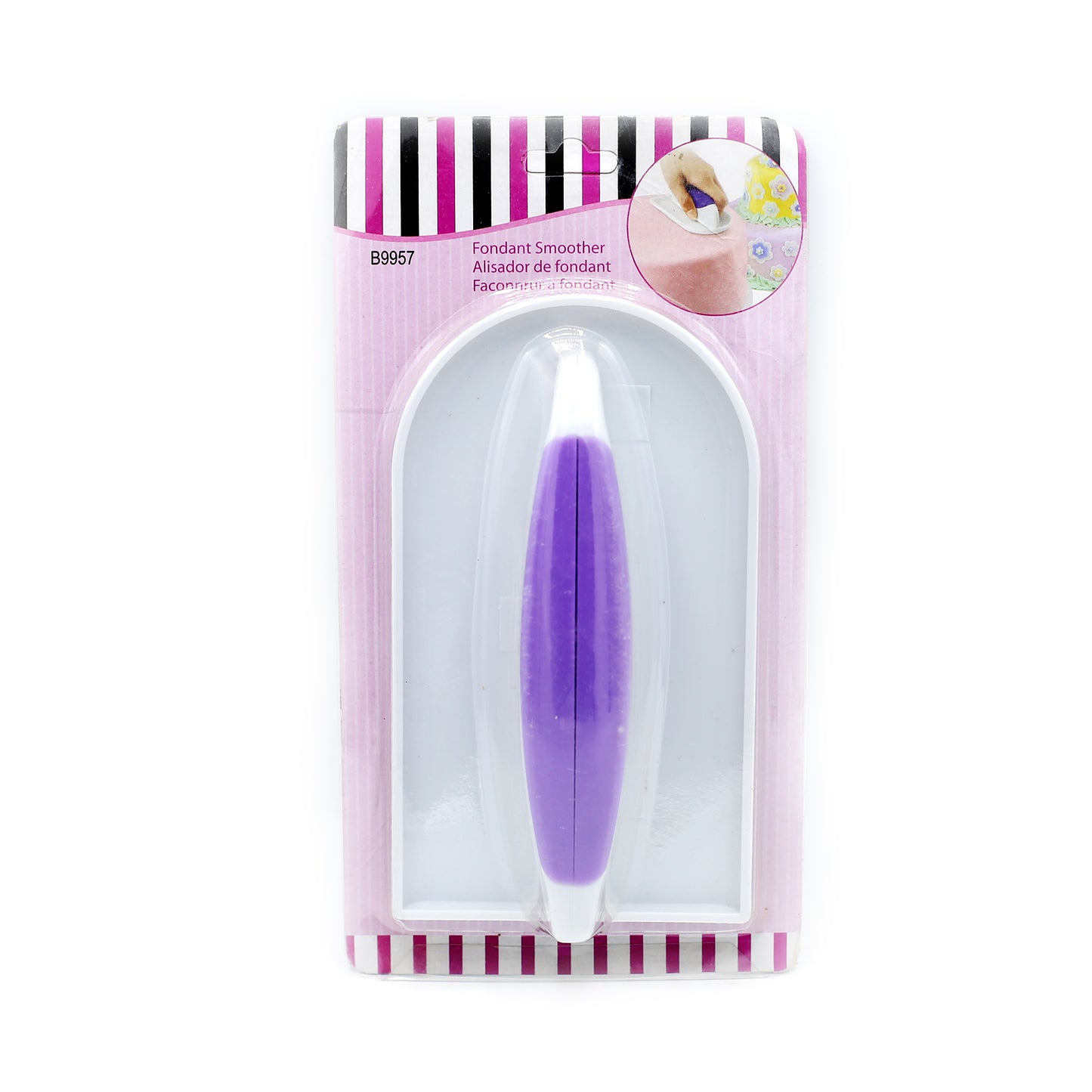Fondant Smoother Plastic With Handle