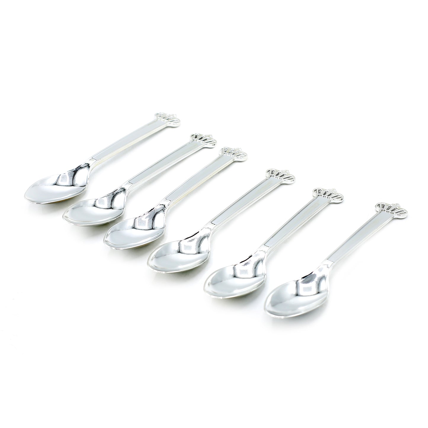 Dispossible Crown Silver Spoon 6Pcs Set