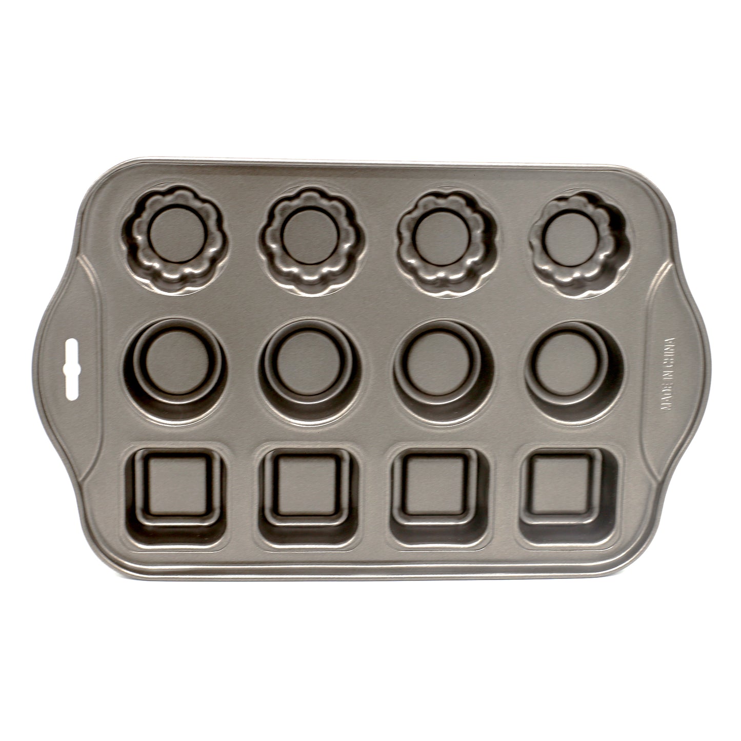 Different Shapes Mini Cheese Cake Pan 12 Cavity Non Stick