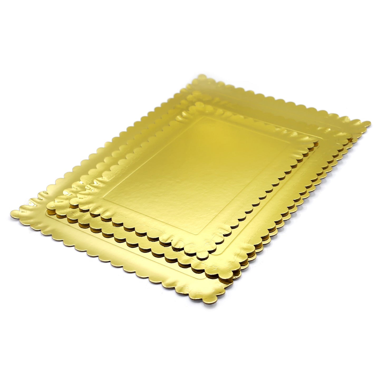 Dispossible Rectangle Serving Tray 3Pcs Set
