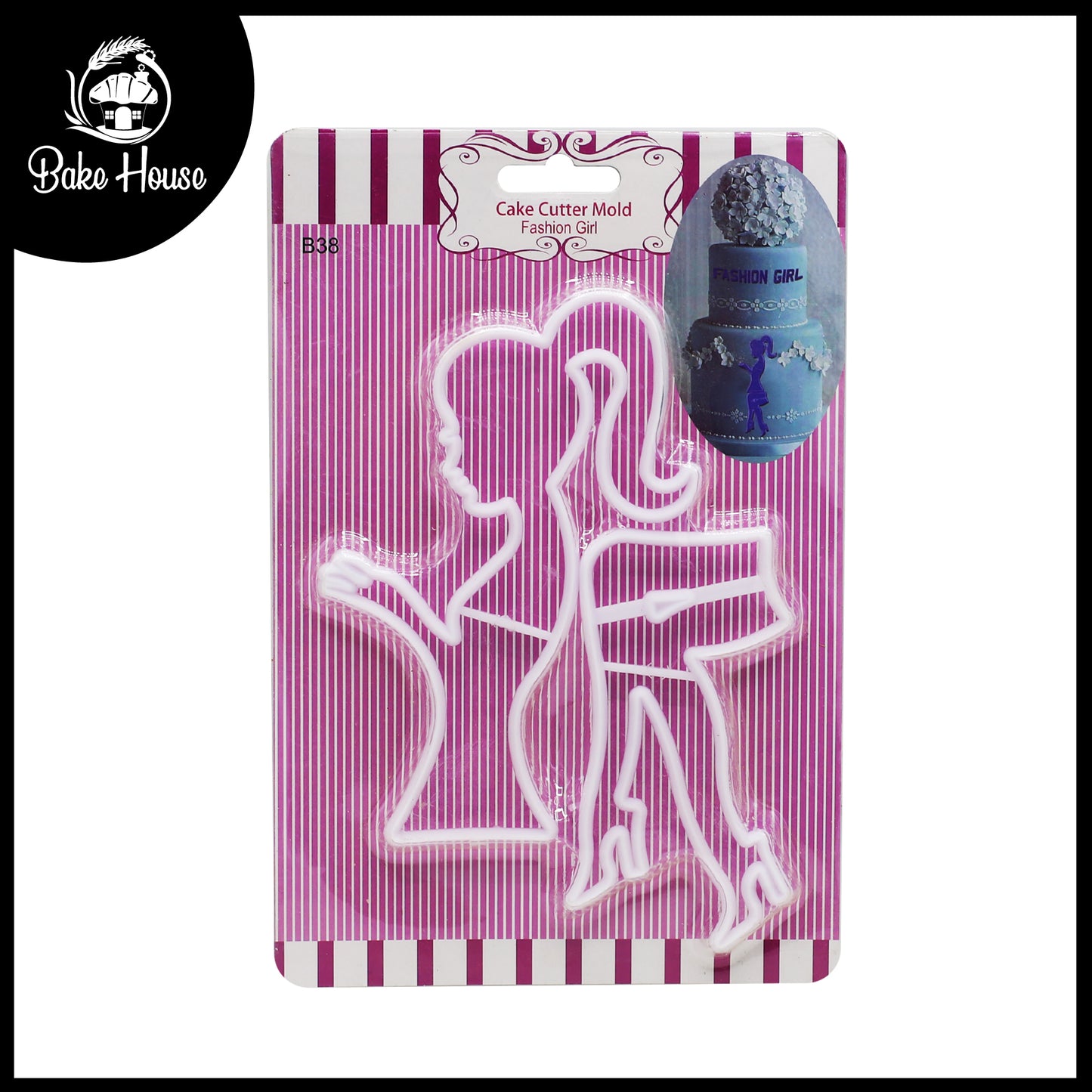 Fashion Girl Cookie Cutter 2Pcs Set