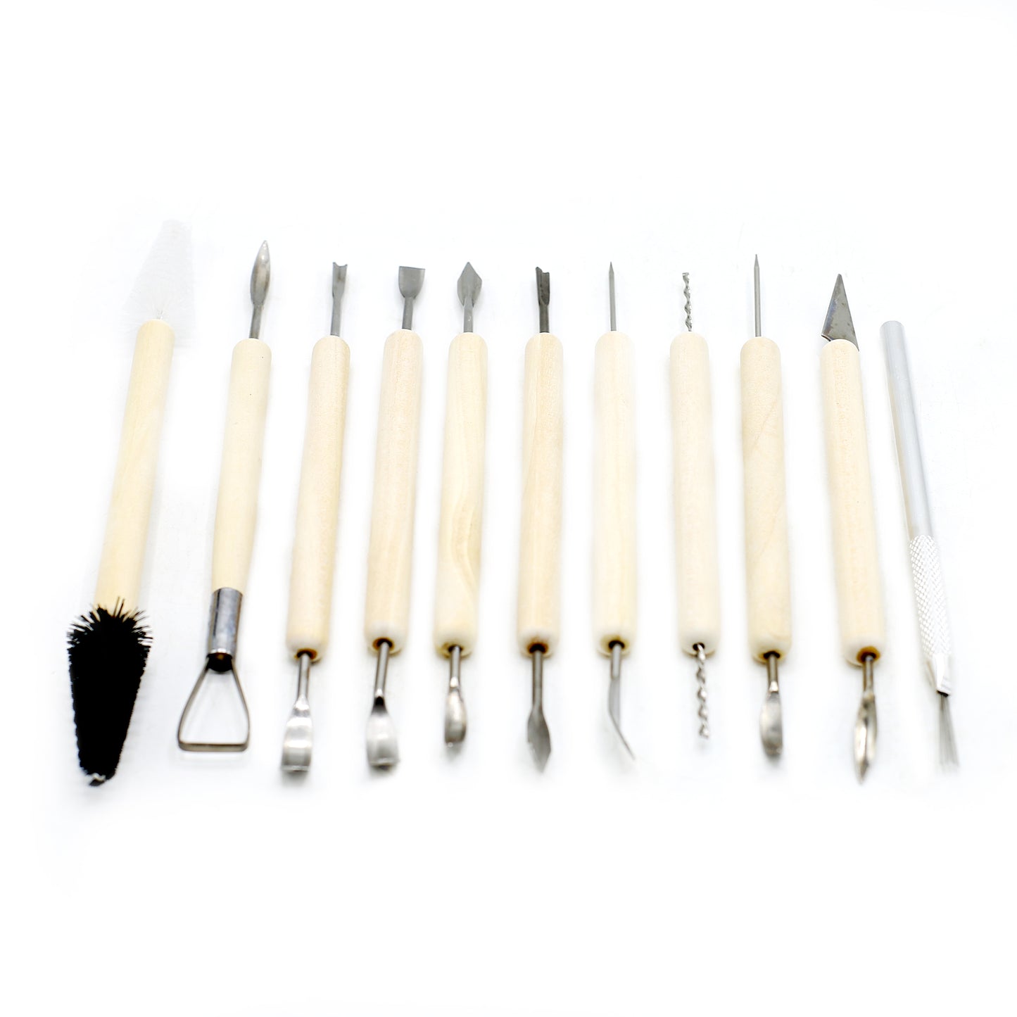 Double Side Wooden Fondant Modeling Tool 11Pcs Set
