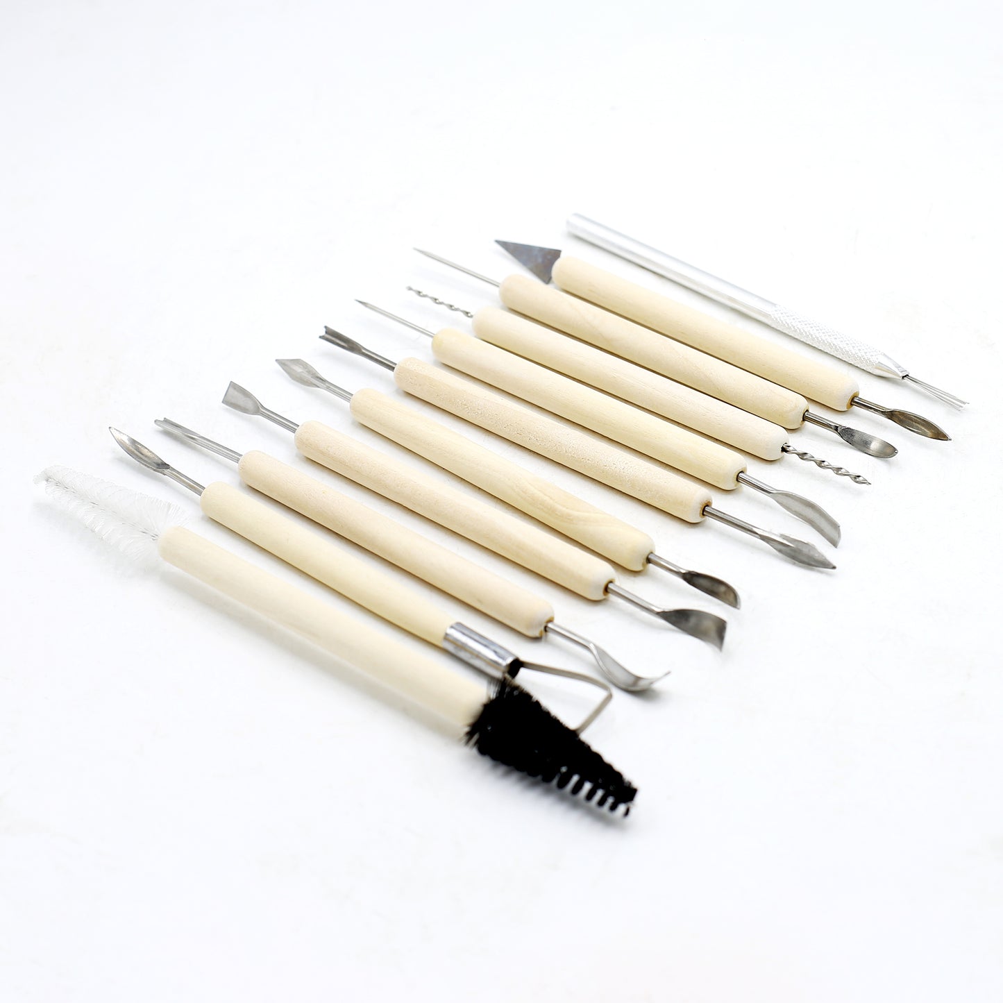 Double Side Wooden Fondant Modeling Tool 11Pcs Set